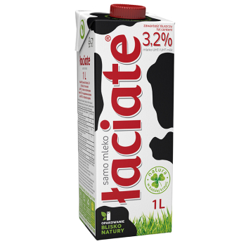 Mleko UHT 3,2% Łaciate 1l mlekpol